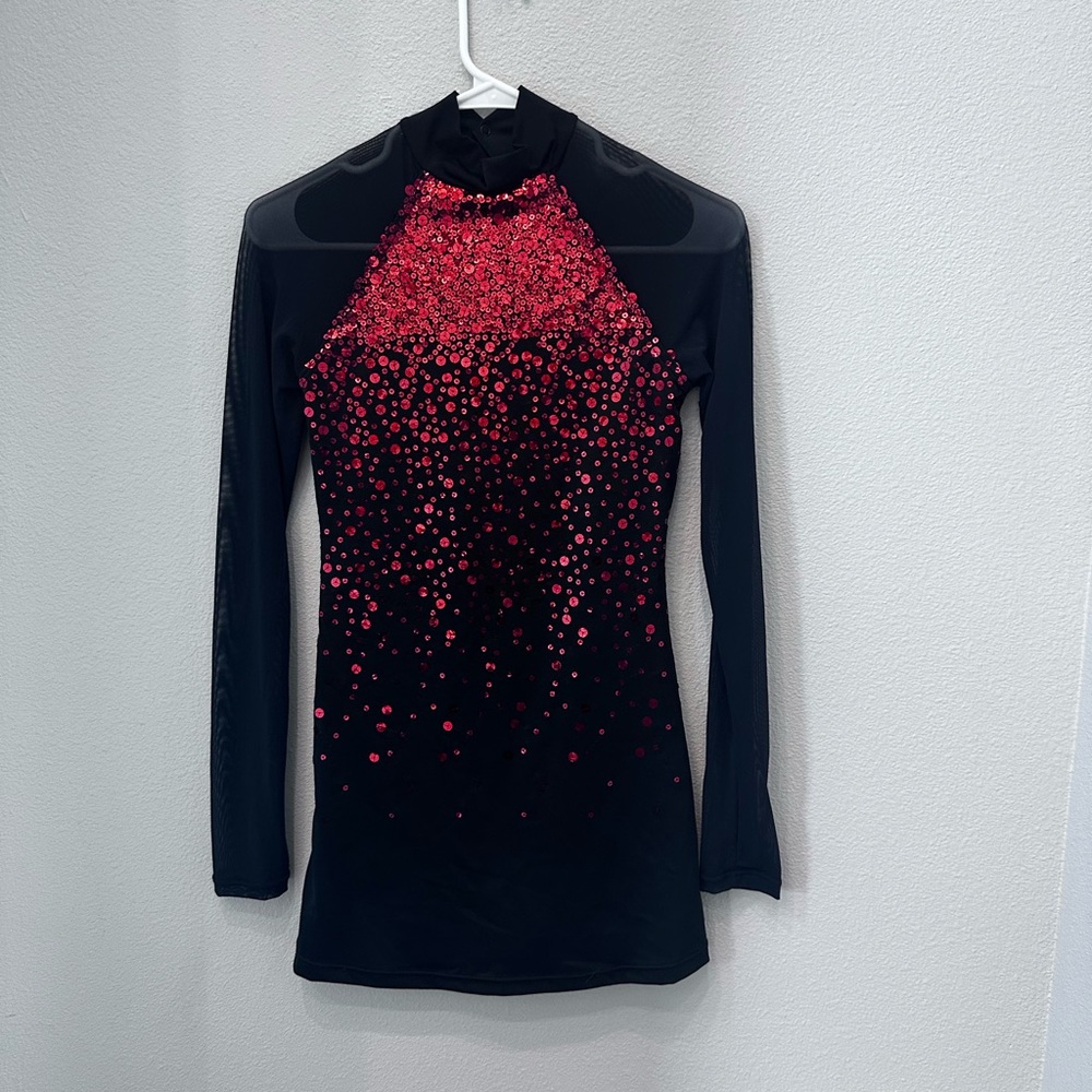 Balera Black and Red Long Sleeve Dress